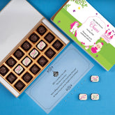 Sample creative 18-piece box for 1st birthday e invite